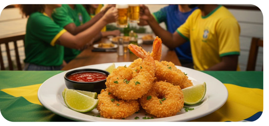Copa do Mundo 2026 muda o consumo fora do lar e por que o camarão se torna estratégico para bares e restaurantes.